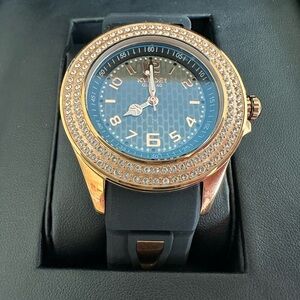 KYBOE! Women's Radiant Passion Swarovski Crystal Sport Watch 40mm Black